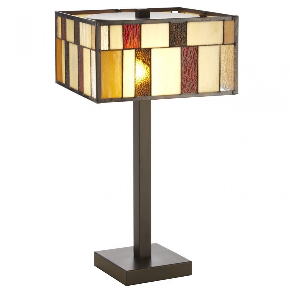 Waldorf Square Table Lamp, Bronze