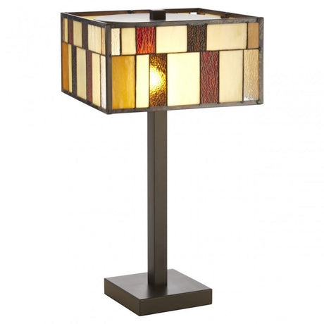 Waldorf Square Table Lamp, Bronze