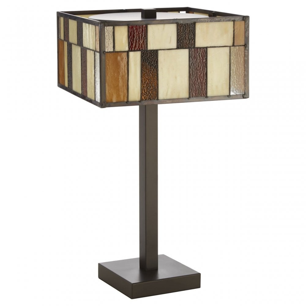 Waldorf Square Table Lamp, Bronze