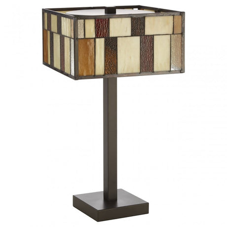 Waldorf Square Table Lamp, Bronze