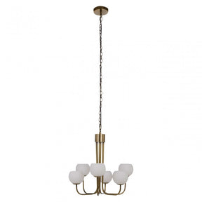 Waylen 6 Arm Chandelier, Silver