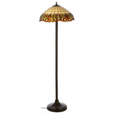 Wisteria Tiffany Umbrella Shade Floor Lamp, Bronze