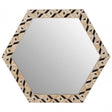 Harlo Hexagonal Wall Mirror , White