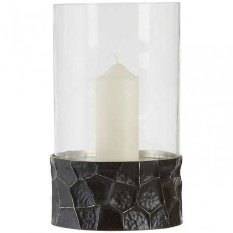 Akola Large Hurricane Candle Holder, Black