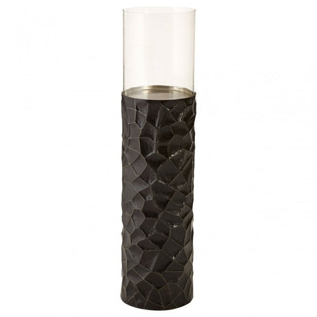 Akola Small Floorstanding Hurricane Holder, Black