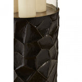 Akola Small Floorstanding Hurricane Holder, Black