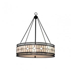 Waldorf Diamond Pendant Light, Bronze
