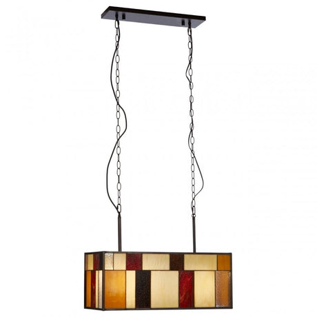 Waldorf Rectangle Pendant Light, Bronze
