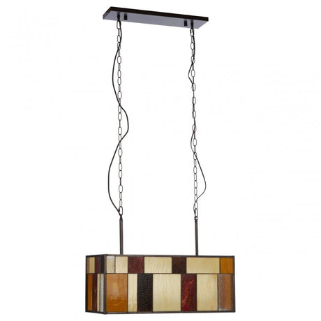 Waldorf Rectangle Pendant Light, Bronze