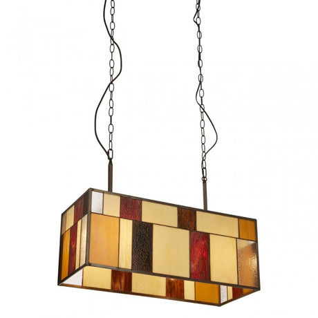Waldorf Rectangle Pendant Light, Bronze
