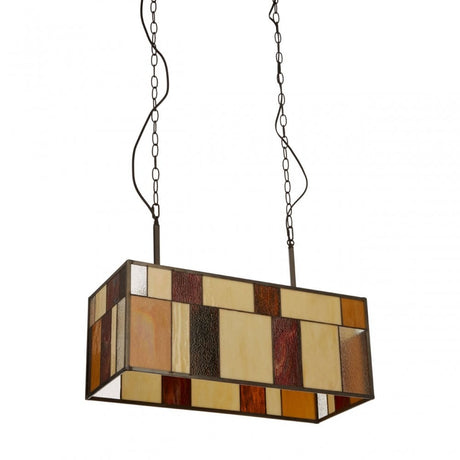 Waldorf Rectangle Pendant Light, Bronze