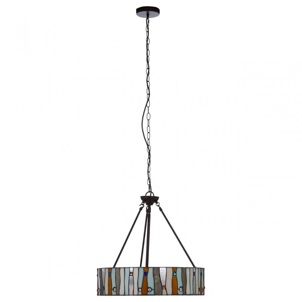 Waldorf Jewel Pendant Light, Bronze