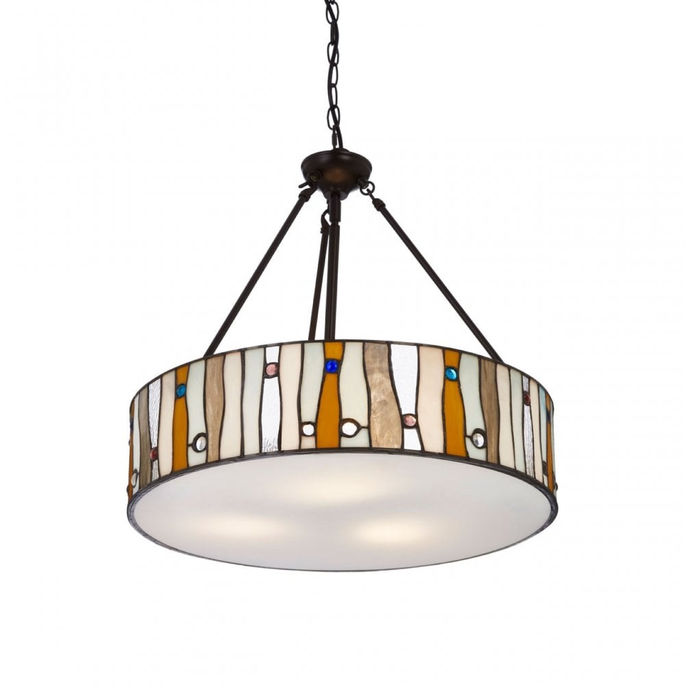 Waldorf Jewel Pendant Light, Bronze