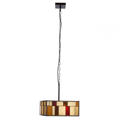 Waldorf Square Pendant Light, Bronze