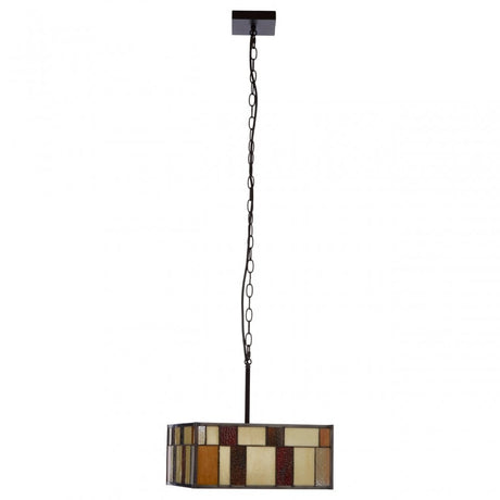 Waldorf Square Pendant Light, Bronze