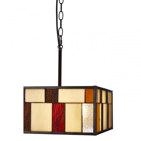 Waldorf Square Pendant Light, Bronze