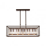 Aliko 5 Bulb Pendant Lamp, Black