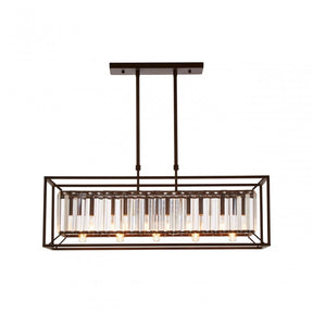 Aliko 5 Bulb Pendant Lamp, Black