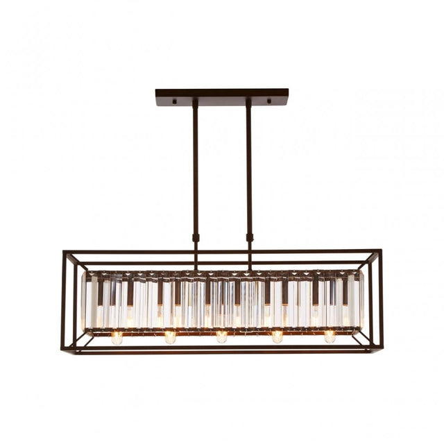 Aliko 5 Bulb Pendant Lamp, Black