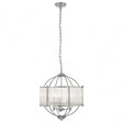 Alba 3 Bulb Pendant Lamp, Silver