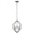 Alka 5 Bulb Pendant Lamp, Silver