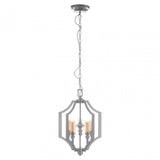 Alka 5 Bulb Pendant Lamp, Silver