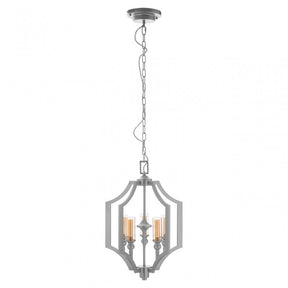 Alka 5 Bulb Pendant Lamp, Silver