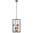 Allas 6 Bulb Pendant Lamp, Bronze