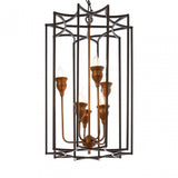 Allas 6 Bulb Pendant Lamp, Bronze