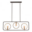 Abira 3 Bulb Pendant Lamp, Bronze