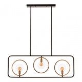 Abira 3 Bulb Pendant Lamp, Bronze