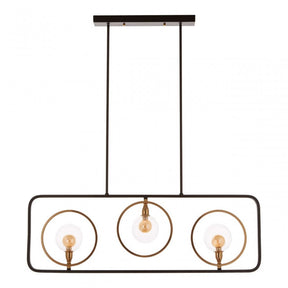 Abira 3 Bulb Pendant Lamp, Bronze