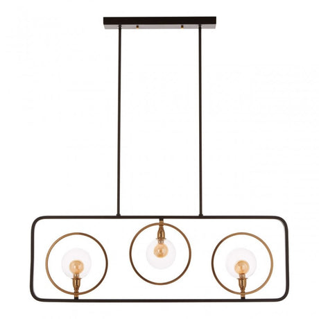 Abira 3 Bulb Pendant Lamp, Bronze