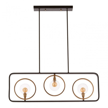 Abira 3 Bulb Pendant Lamp, Bronze