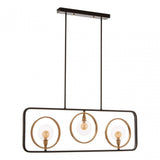 Abira 3 Bulb Pendant Lamp, Bronze