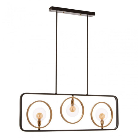 Abira 3 Bulb Pendant Lamp, Bronze