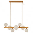 Abira 7 Bulb Bronze Finish Pendant Lamp, Bronze