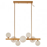 Abira 7 Bulb Bronze Finish Pendant Lamp, Bronze