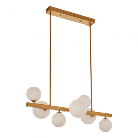 Abira 7 Bulb Bronze Finish Pendant Lamp, Bronze