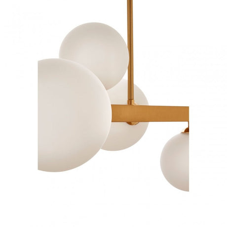 Abira 7 Bulb Bronze Finish Pendant Lamp, Bronze