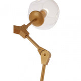 Abira 8 Bulb Gold Finish Pendant Lamp, Gold
