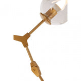 Abira 8 Bulb Gold Finish Pendant Lamp, Gold