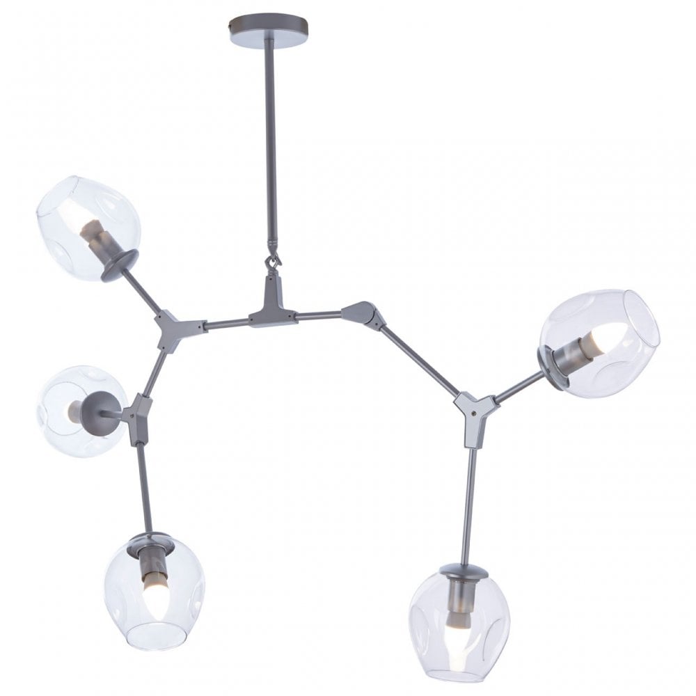 Abira Silver Finish Pendant Lamp, Silver