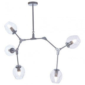 Abira Silver Finish Pendant Lamp, Silver