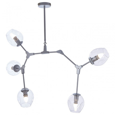 Abira Silver Finish Pendant Lamp, Silver