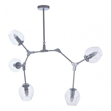 Abira Silver Finish Pendant Lamp, Silver
