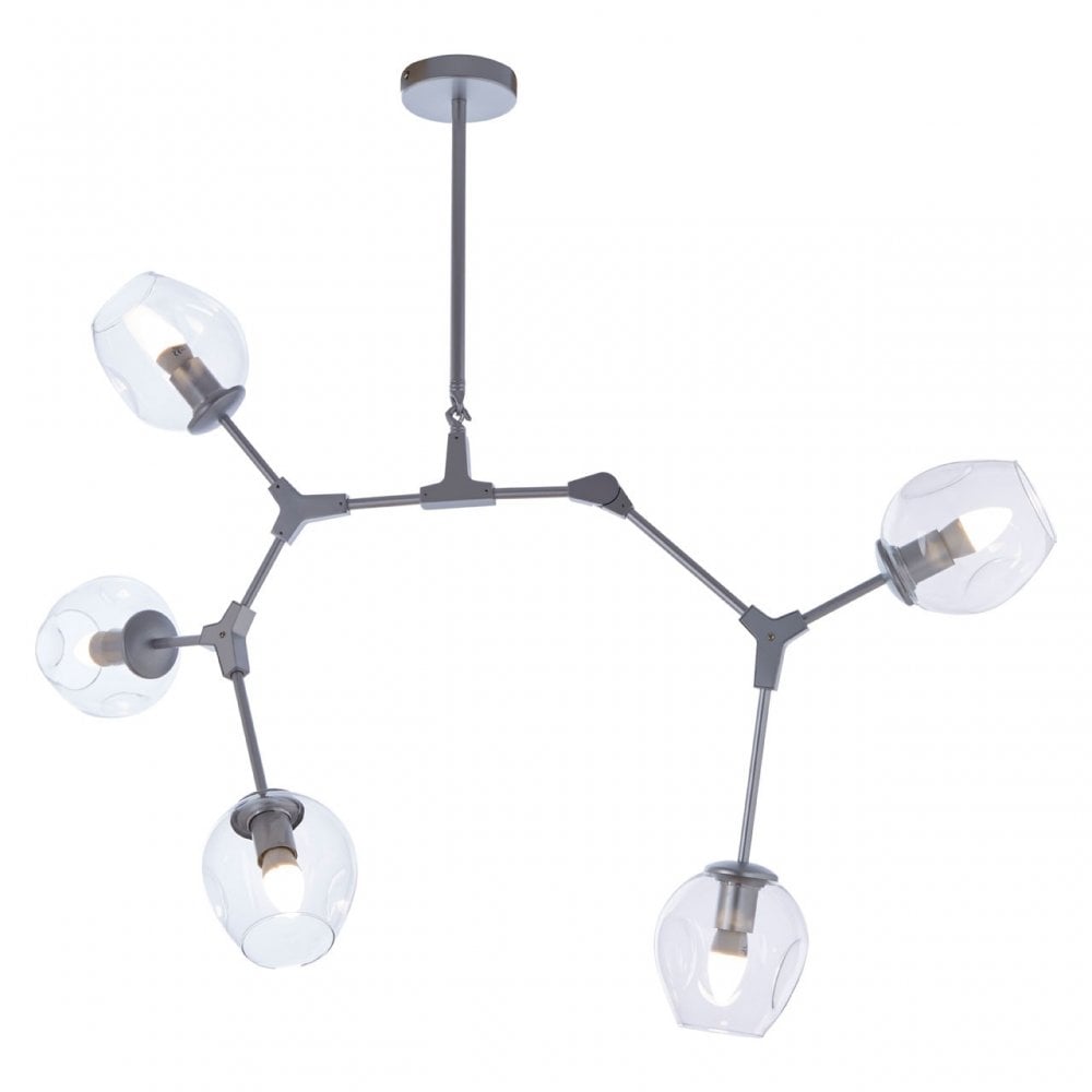 Abira Silver Finish Pendant Lamp, Silver