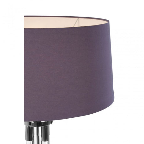 Skye Tall Acrylic / Tubular Base Floor Lamp, Silver