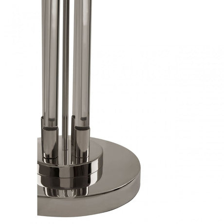 Skye Tall Acrylic / Tubular Base Floor Lamp, Silver