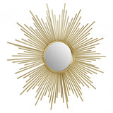 Cristal Gold Finish Wall Mirror, Gold